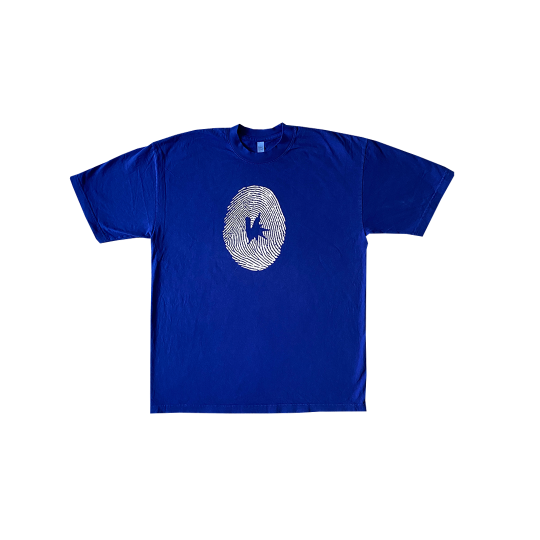 fingerprint tee - blue