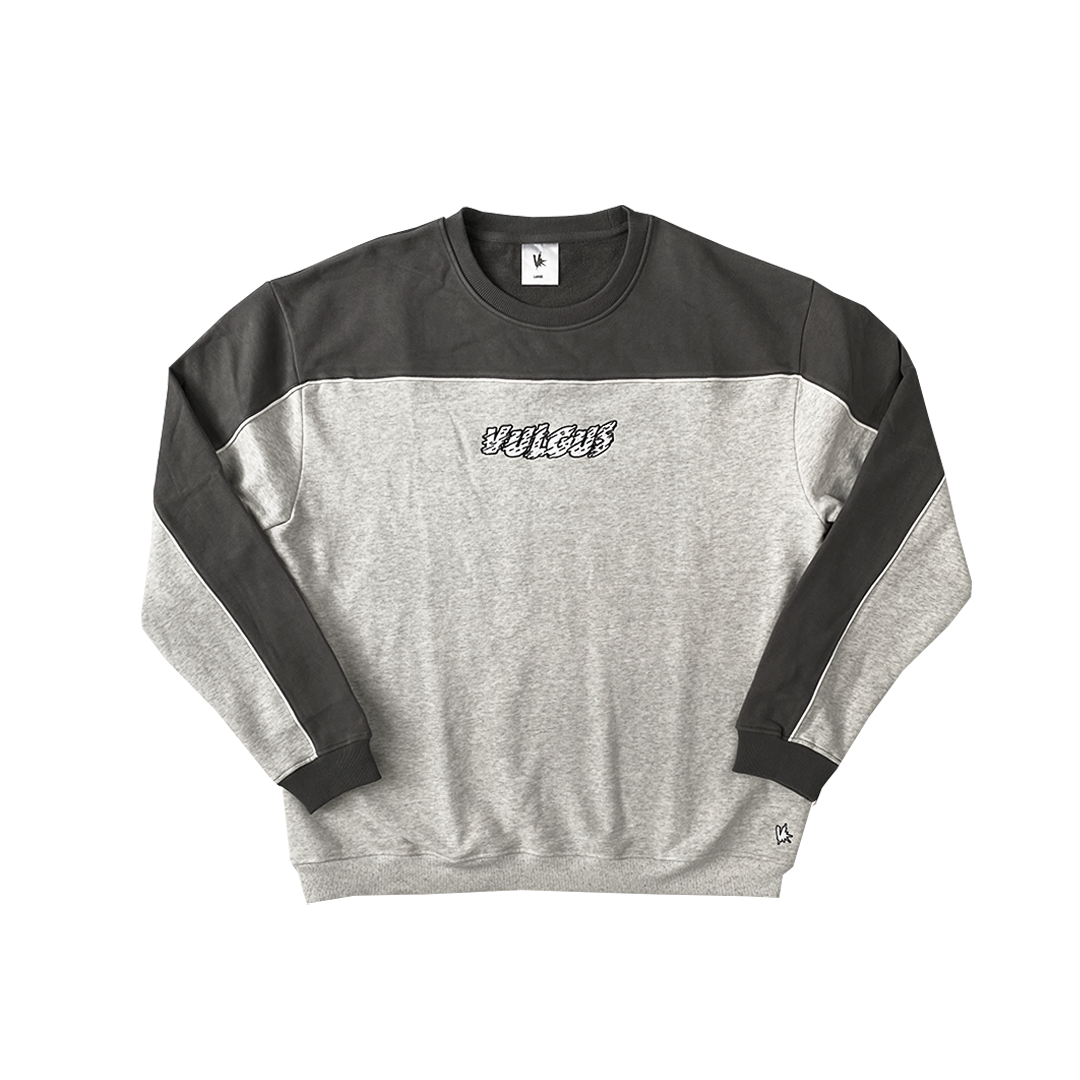 piping crewneck - grey