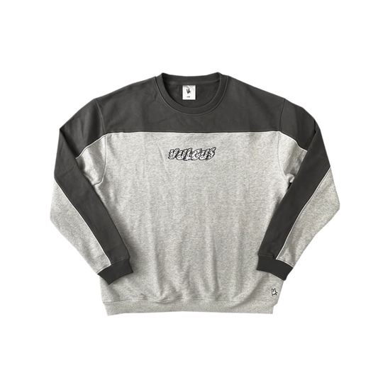 piping crewneck - grey