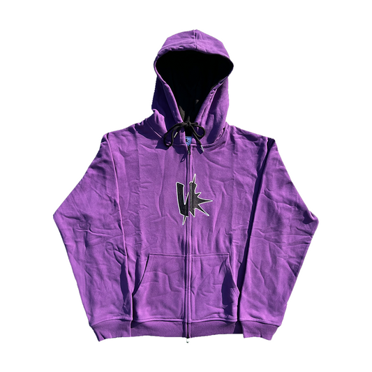 V zip - purple
