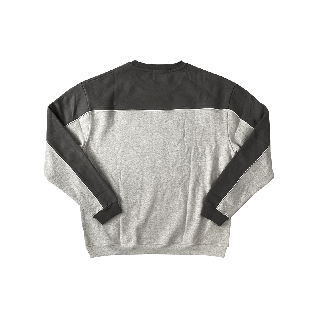 piping crewneck - grey